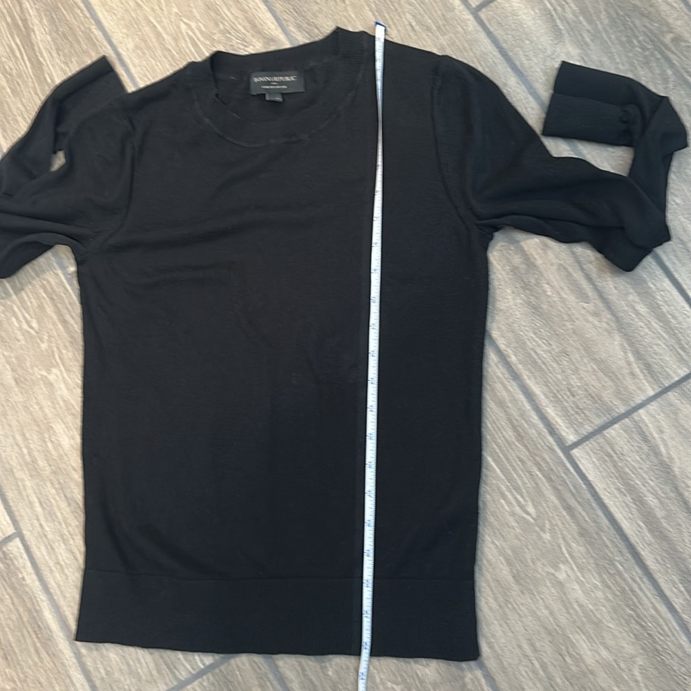 Banana Republic Womens Black Crewneck Sweater. Size Small Petite. Long Sleeve - Picture 5 of 6